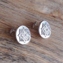 Load image into Gallery viewer, COINS, Set of Cufflinks and Bracelet, Sterling Silver and Natural Leather
