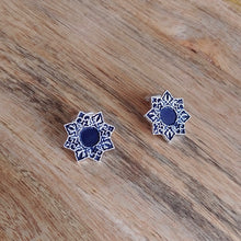 Load image into Gallery viewer, SHAMSA, Set of Cufflinks and Bracelet, Sterling Silver and Natural Leather