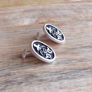 SASSANID ROYAL STAMP, Sterling Silver Cuff Links