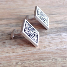 Load image into Gallery viewer, FOUR GARDENS, Sterling Silver Cufflinks