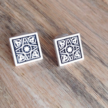 Load image into Gallery viewer, FOUR GARDENS, Sterling Silver Cufflinks