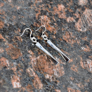 DANCING, Pair of Earrings, Sterling Silver