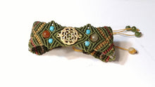 Load image into Gallery viewer, Micro Macrame Bracelet, Circle of Hearts