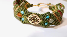 Load image into Gallery viewer, Micro Macrame Bracelet, Circle of Hearts