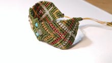 Load image into Gallery viewer, Micro Macrame Bracelet, Circle of Hearts