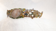 Load image into Gallery viewer, Micro Macrame Choker, Natural Sunstone Cabochon