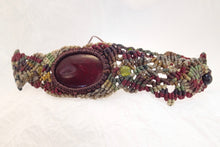 Load image into Gallery viewer, Blood Red Jasper Micro Macrame Choker