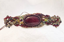 Load image into Gallery viewer, Blood Red Jasper Micro Macrame Choker