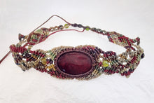 Load image into Gallery viewer, Blood Red Jasper Micro Macrame Choker