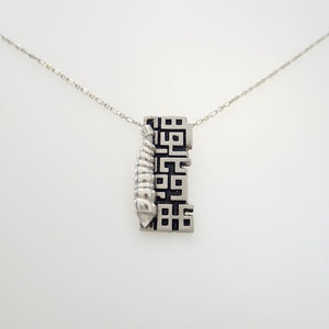 MEMORIAL OF..., Set of Pendant and Earrings, Sterling Silver