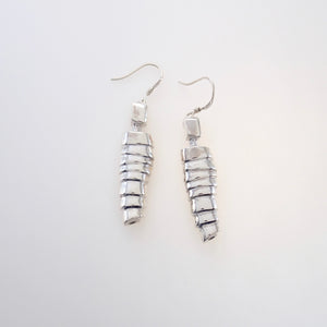STANDING AWAIT, FOR A COMPENSATION OF MY LOVE II, Set of Pendant and Earrings, Sterling Silver