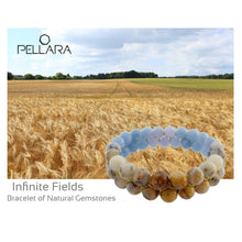 Load image into Gallery viewer, Gemstone bracelet by Pellara, Design name:  Infinite fields, made of opal &amp; Agate crystals.  