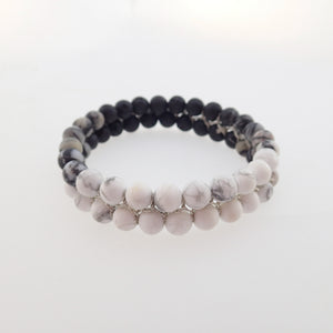 Gemstone bracelet by Pellara, Yin & Yang, Leo, Virgo, Scorpio, Cancer, Taurus & Gemini zodiacs. 6, 8 & 10mm.