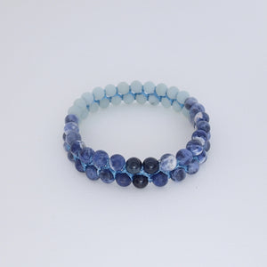 BLUE JAY, Bracelet of Natural Gemstones