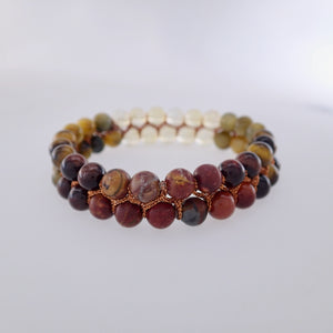 Chakra gemstone bracelet for The Solar Plexus (Navel) Chakra, designed by Pellara. Made in Canada. Birthstone gift for Gemini, Leo, Virgo, Aries, Libra & pisces zodiacs.