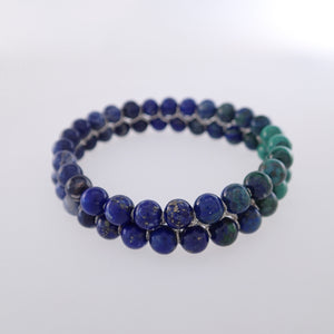 Chakra gemstone bracelet for The Third Eye Chakra, designed by Pellara. Made in Canada. Birthstone gift for Taurus, Capricorn, Sagittarius, Scorpio, Libra & pisces zodiacs.