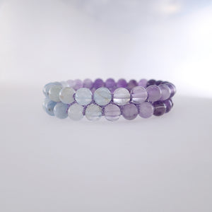 Chakra gemstone bracelet for The Throat Chakra, designed by Pellara. Made in Canada. Birthstone gift for Aquarius, Sagittarius, Aries, Scorpio, Taurus & pisces zodiacs.