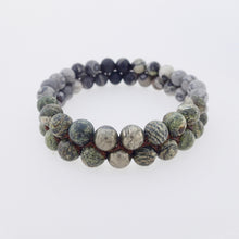 Load image into Gallery viewer, Gemstone bracelet by Pellara, treasure. Scorpio, Leo, Virgo &amp; Aries zodiac. Chakra stone for The Crown, Heart, Solar plexus &amp; root.