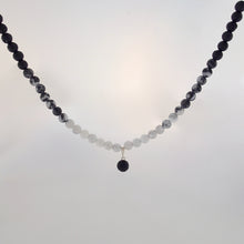Load image into Gallery viewer, Gemstone Jewellery set by Pellara, Yin &amp; Yang, The Crown, heart, Solar Plexus &amp; base chakras, Aromatherapy necklace 